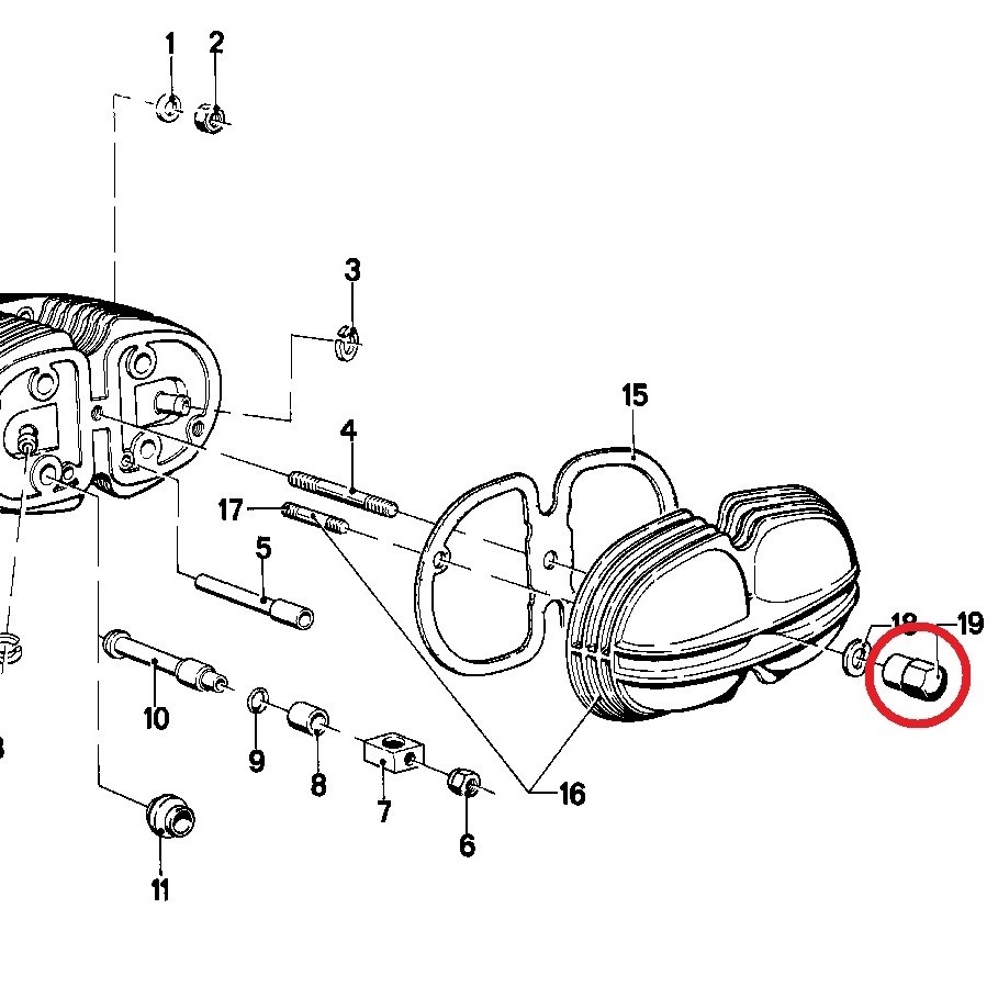 BMW　エンジンヘッドカバー　ステンレス センターナット　R100RS　R100GS　R100RT　R100R　R80　R80GS　R65　R90S　一覧 新商品_画像8