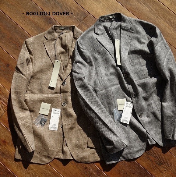 MN-0400-012 новый товар внутренний стандартный товар BOGLIOLI BOGLIOLI лен linen& шерсть DOVER tailored jacket 46do-va-do- балка BR