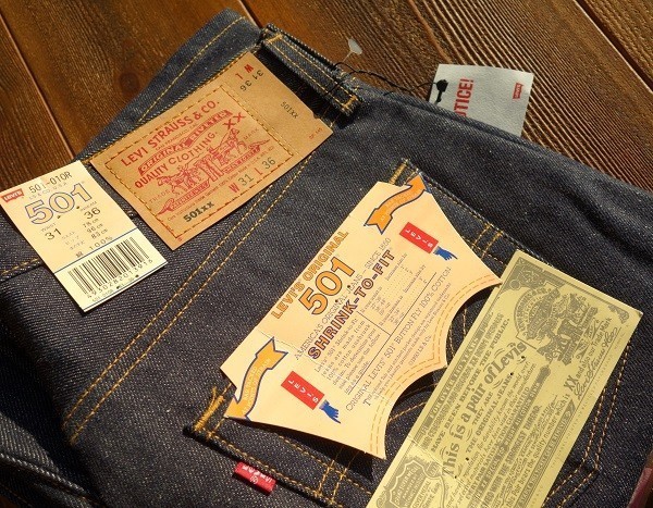 MN-0551-002 新品 デッドストック 米国製 LEVI'S リーバイス 501XX 501-01OR デニムパンツ 31×36 ジーンズ ボタン裏刻印553 USA製_画像5