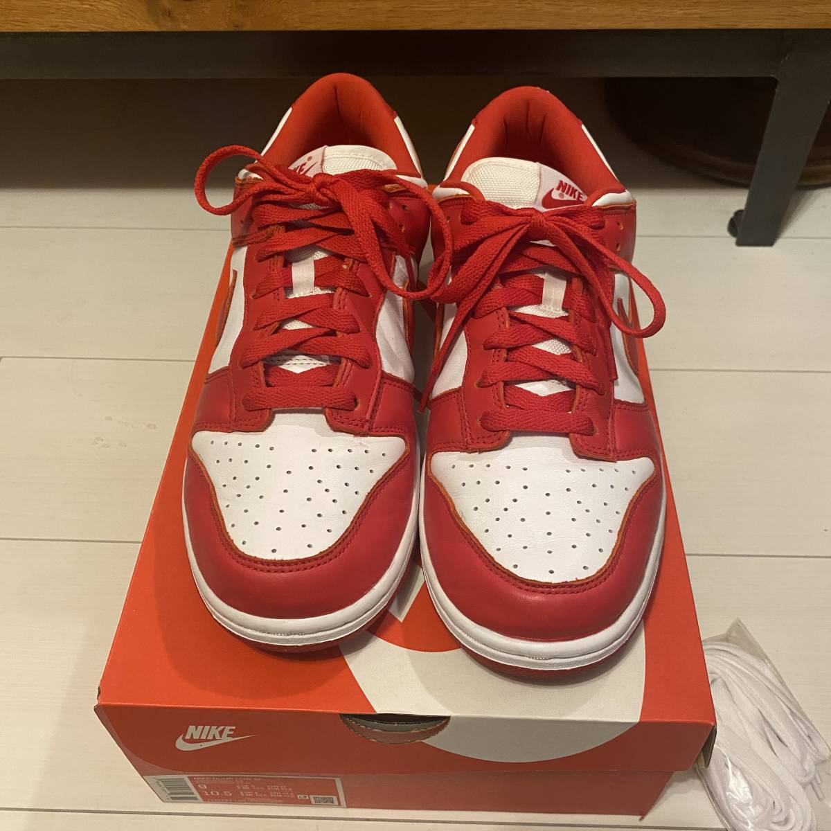 国内正規品 ナイキ NIKE DUNK LOW SP 27cm CU1727-100 セント・ジョーンズ大 UNIVERSITY RED_画像3