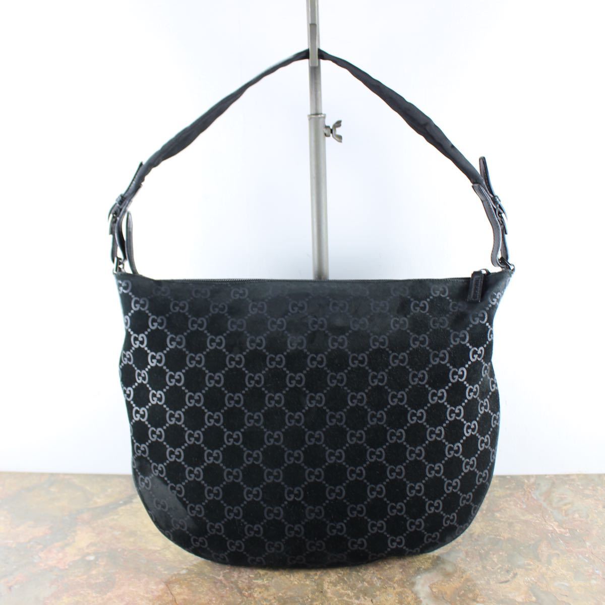 GUCCI GG PATTERNED EMBOSSED SEMI SHOULDER BAG MADE IN ITALY/グッチ
