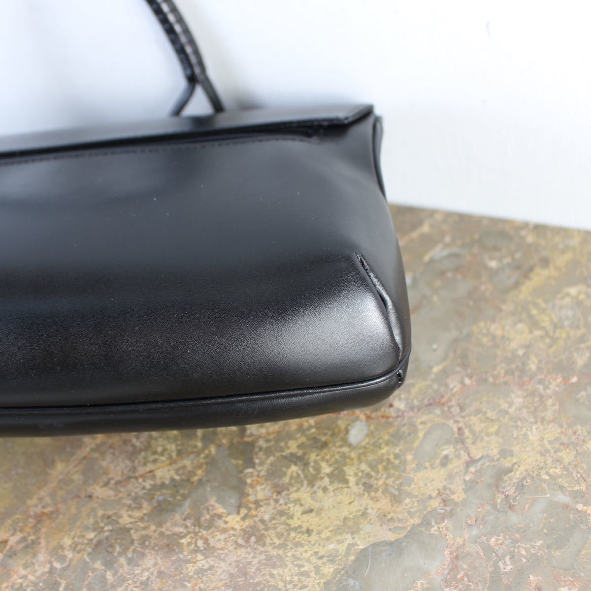 HAMANO LEATHER FORMAL HAND BAG MADE IN JAPAN/濱野レザーフォーマルハンドバッグ_画像5