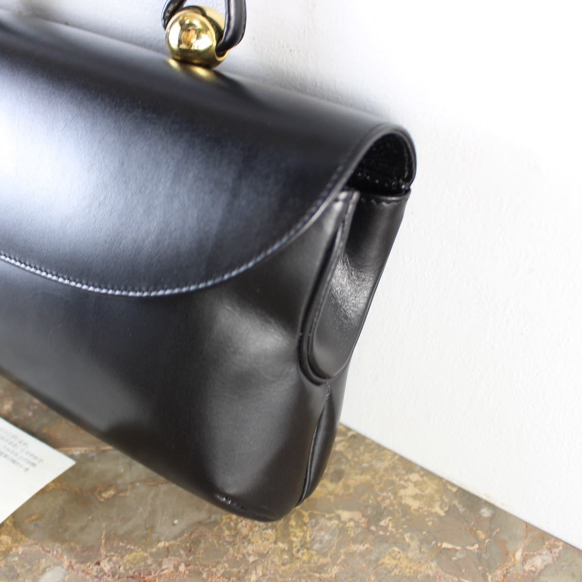 HAMANO LEATHER FORMAL HAND BAG MADE IN JAPAN/濱野レザーフォーマルハンドバッグ