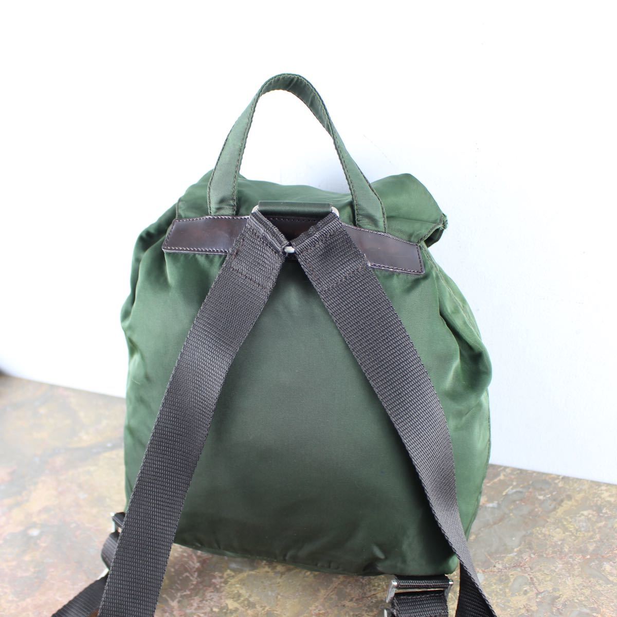 OLD PRADA LOGO NYLON RUCK SUCK MADE IN ITALY/オールドプラダロゴナイロンリュックサック