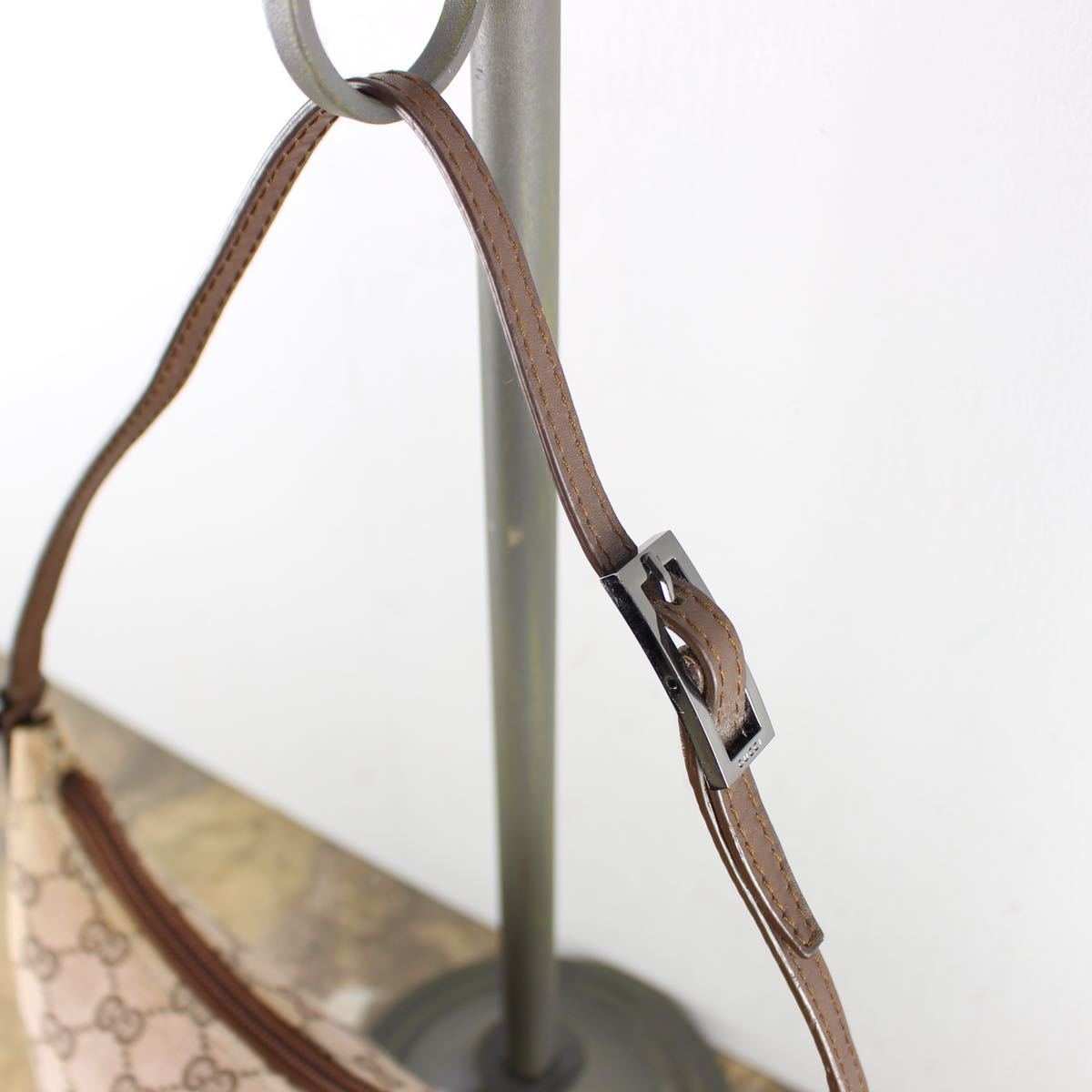 GUCCI GG PATTERNED SEMI SHOULDER BAG MADE IN ITALY/グッチGG柄