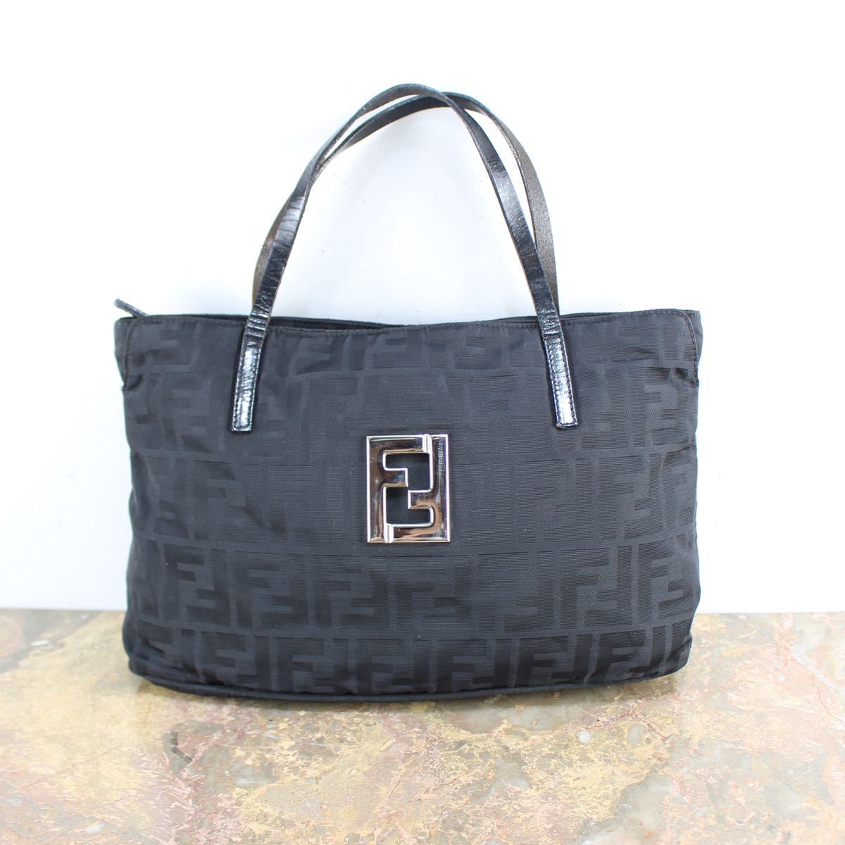 FENDI ZUCCA PATTERNED LOGO HAND BAG MADE IN ITALY/フェンディズッカ柄ロゴハンドバッグ_画像1