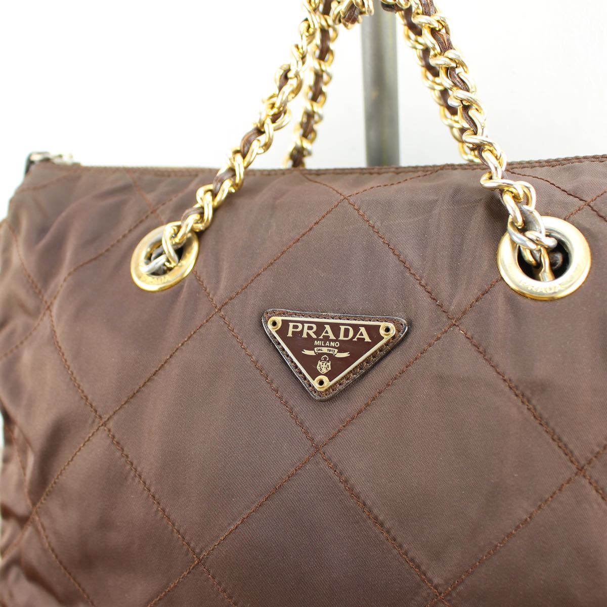 PRADA QUILTING NYLON CHAIN SHOULDER BAG MADE IN ITALY/プラダ PRADA QUILTING NYLON CHAIN SHOULDER BAG MADE IN ITALY/プラダ