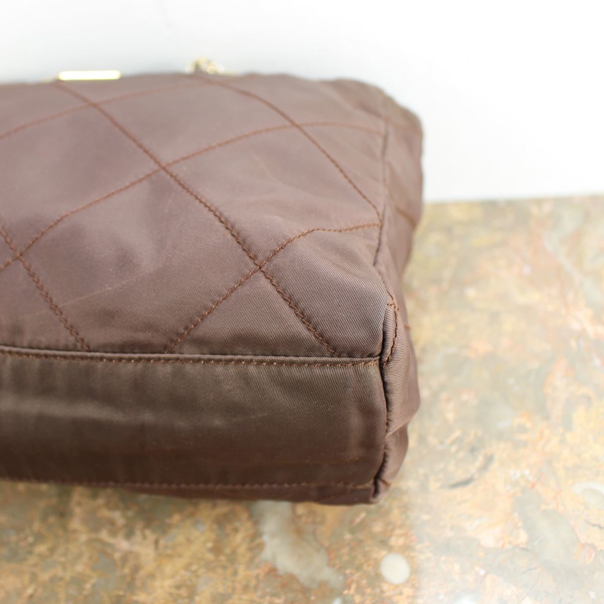 PRADA QUILTING NYLON CHAIN SHOULDER BAG MADE IN ITALY/プラダ PRADA QUILTING NYLON CHAIN SHOULDER BAG MADE IN ITALY/プラダ