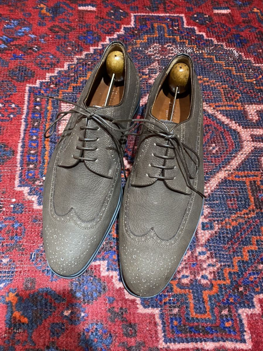 a.testoni LEATHER WING TIP SHOES MADE IN ITALY/アテストーニレザー