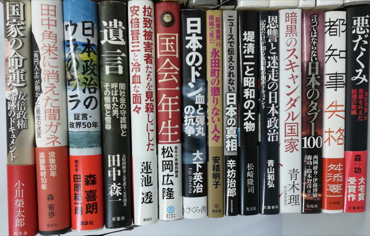 【まとめ】日本の政治・政治家 63冊セット 安倍晋三/小沢一郎/菅義偉/内閣官房長官/黒幕/スキャンダル/陰謀/都知事【2110-091】 1