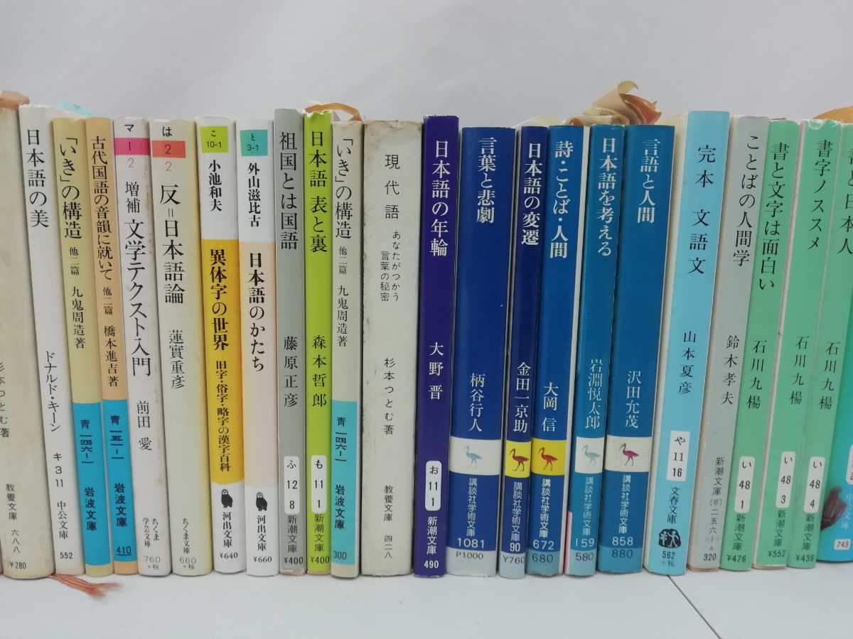 【訳あり/まとめ】日本語関連　66冊セット　日本語/漢字/かな/書字/遊字典/異字体/ことばの履歴/文学テクスト/戦中用語集【2110-085】_画像3