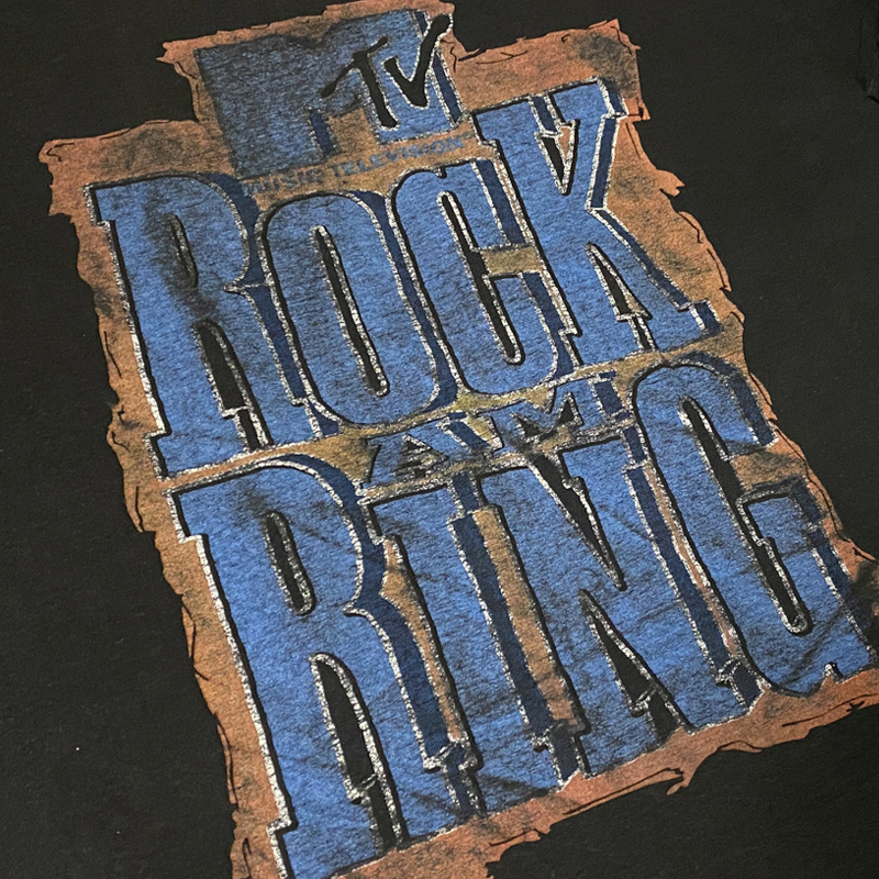 レア 90s ビンテージ USA製 MTV ROCK AM RING 94年 ロックアムリング ロックTシャツ ロックフェス ブラック 黒 L アメリカ製 vintage Hanes_画像4
