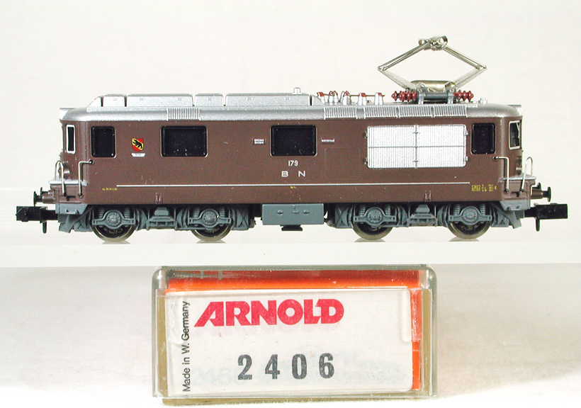 ARNOLD #2406 ＢＮ（ベルン-ヌーシャテルバーン） Ｒｅ４／４ 電気機関車 １７９号機　（ブラウン）