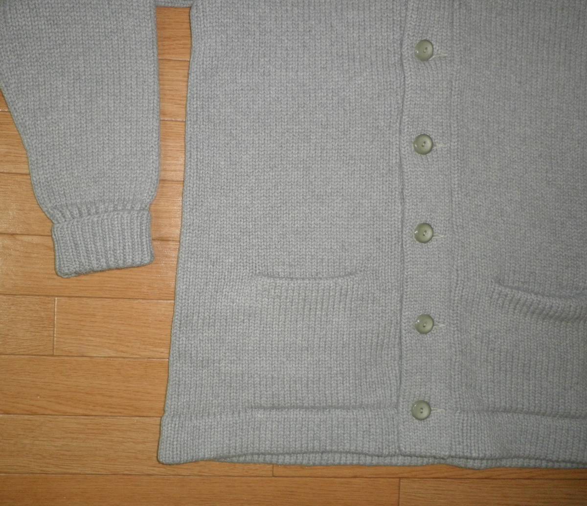 *30\'s shawl color cardigan Vintage gray | 10s 20s 30s 40s eyelet wool Vintage vintage