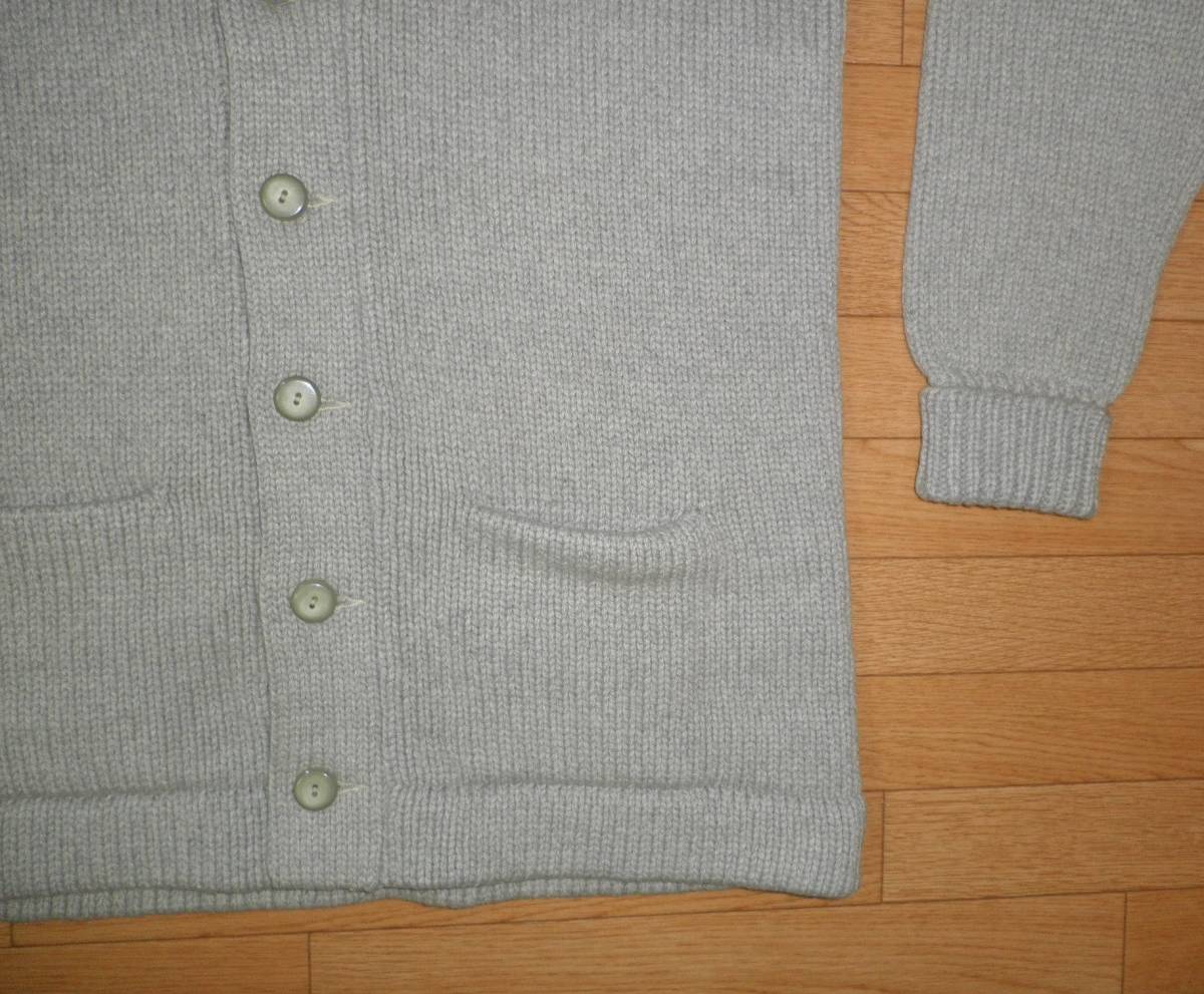 *30\'s shawl color cardigan Vintage gray | 10s 20s 30s 40s eyelet wool Vintage vintage