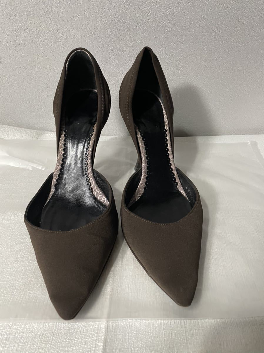 GIORGIO ARMANI ジョルジオ アルマーニスエード茶パンプス22cm | lokomotivblog.hu