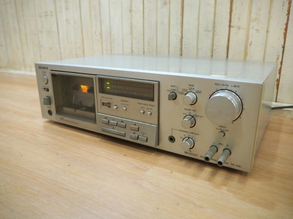 ◆SONY（ソニー）TC-K61 カセットデッキ 通電確認済み◆