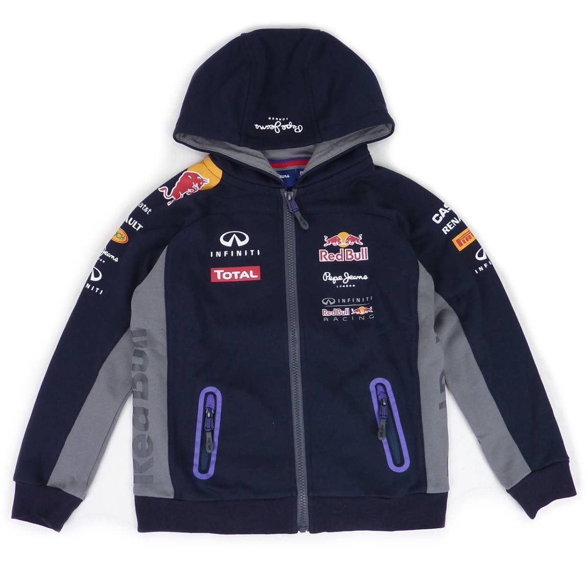 Pepe Jeans ペペ・ジーンズ Infiniti Red Bull Racing OTL2015 キッズ/ジュニア ジップアップ パーカー（XS） [並行輸入品]