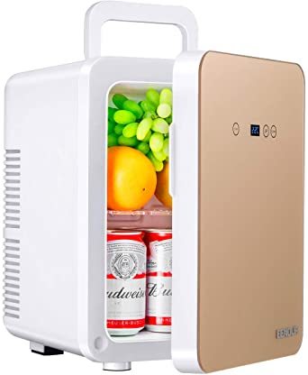 シャンパンゴールド EENOUR 冷温庫 10L ポータブル 小型 冷蔵庫 保温・保冷用 -2℃～60℃ 温度調節可 ワンタッチ_画像1