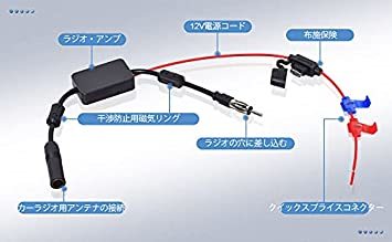 BINGFU 車載FMラジオアンテナ 信号増幅器 強力ブースターアンテナ ラジオブースター 空中信号ブースター 12V 車載用_画像5