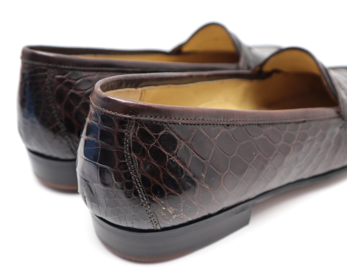 COLE HAAN コールハーン ワニ革 クロコダイル アリゲーター ローファー