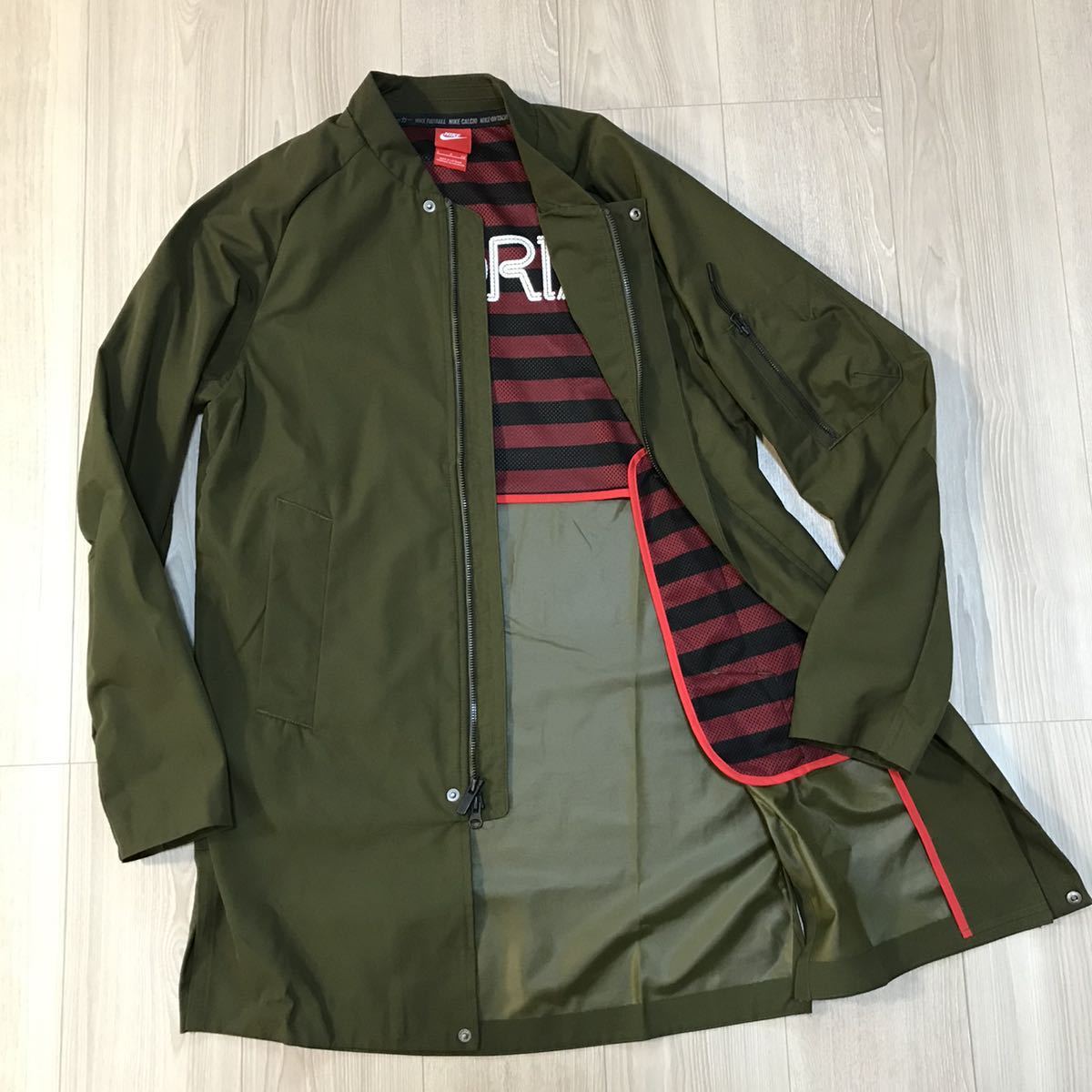 ナイキnikeステンカラーf.c.コートMA-1ジャケットvitoriaブルゾンfcアウター fcrbジャージma1サッカーsジャンパーjacketコーチ フットサル