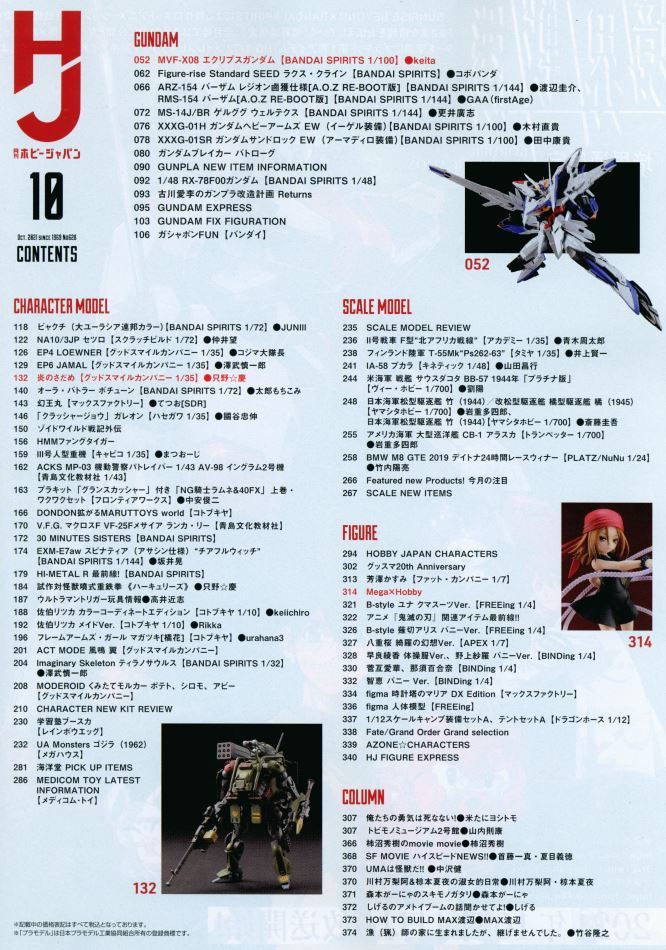 ★中古本 【月刊ホビージャパン 2021年10月号（通巻628号) 「特集：第2回 ロボットキャラクター大会】 ★エクリプスガンダムなど_画像3