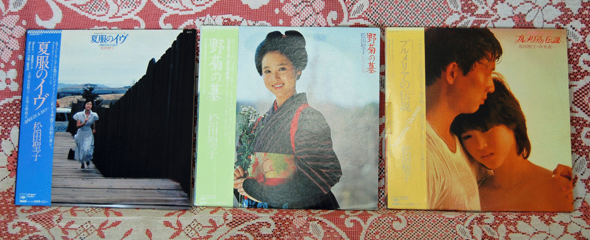 松田聖子5枚/夏服のイヴ 2枚組透明レコード 野菊の墓 プルメリアの伝説 