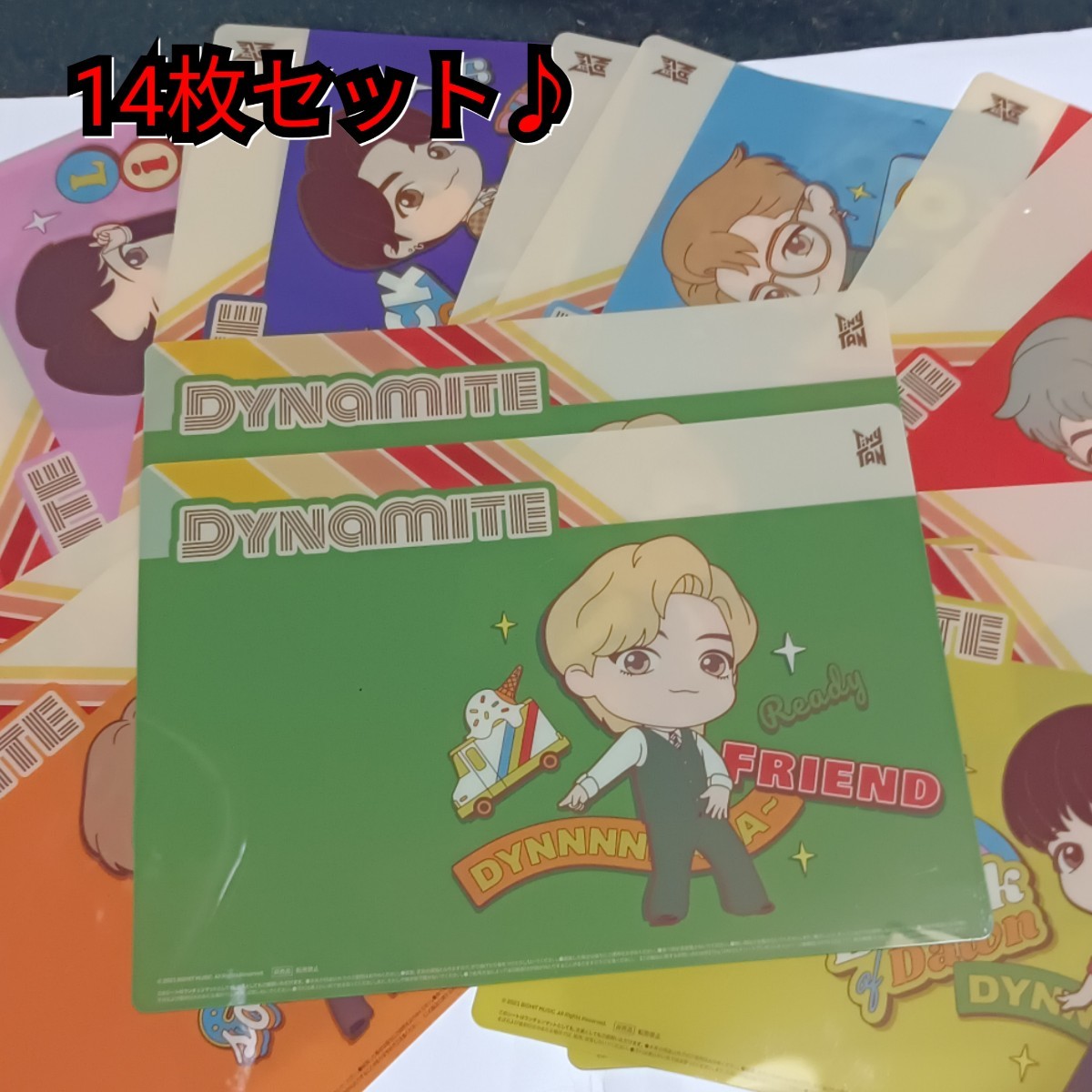 TinyTan DYNAMITE マルチシート7枚全7種 セブンイレブン限定 TinyTAN マルチシート 全7種 BTS タイニー