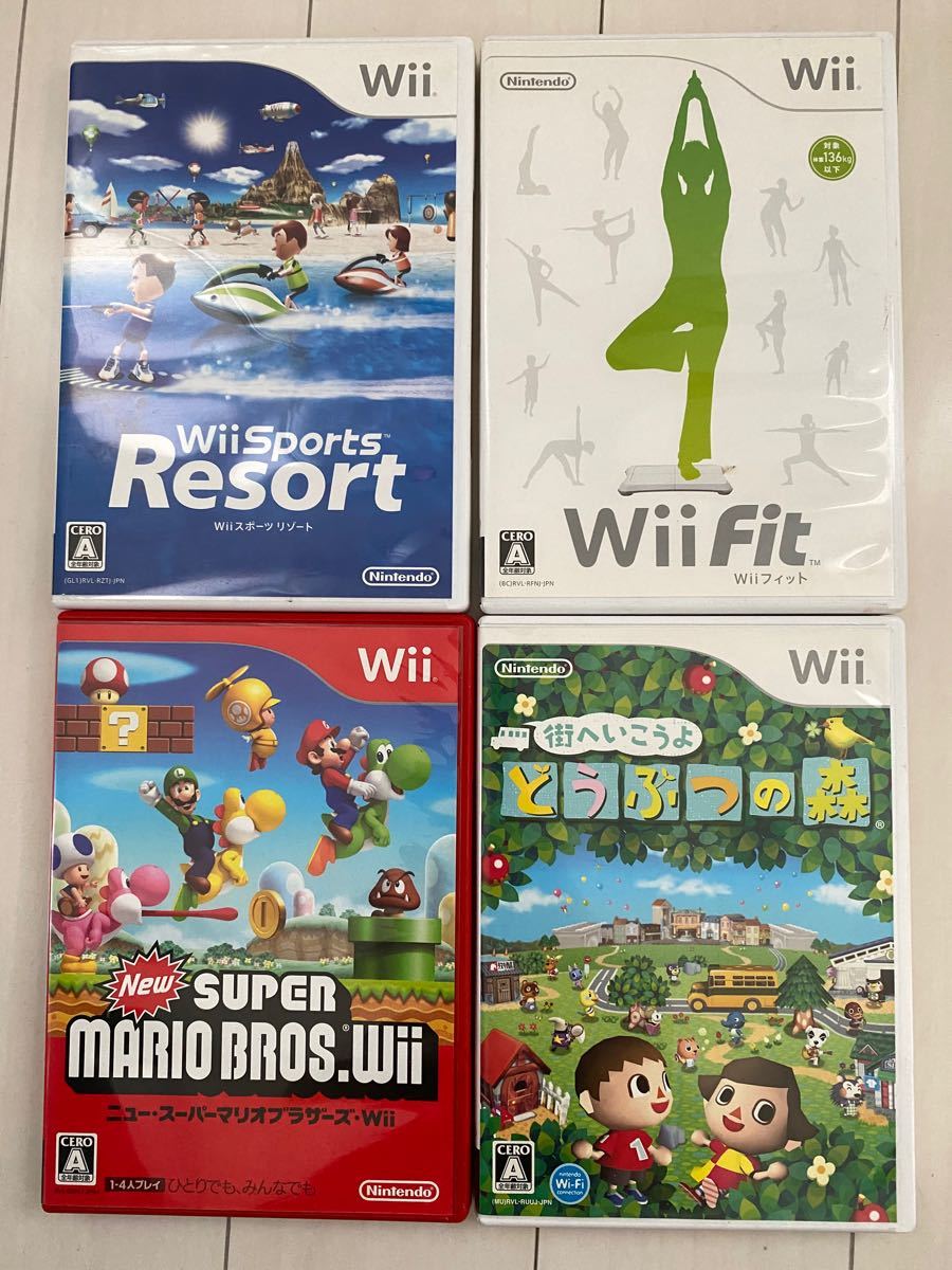 街へ行こうよどうぶつの森  Wiiスポーツリゾート スーパーマリオブラザーズ WiiFit