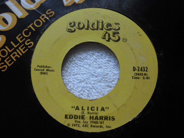 7インチ！Eddie Harris Exodus / Alicia / Goldies 45 D-2432 レコード, 7", 45 RPM, Reissue / 1973_画像1