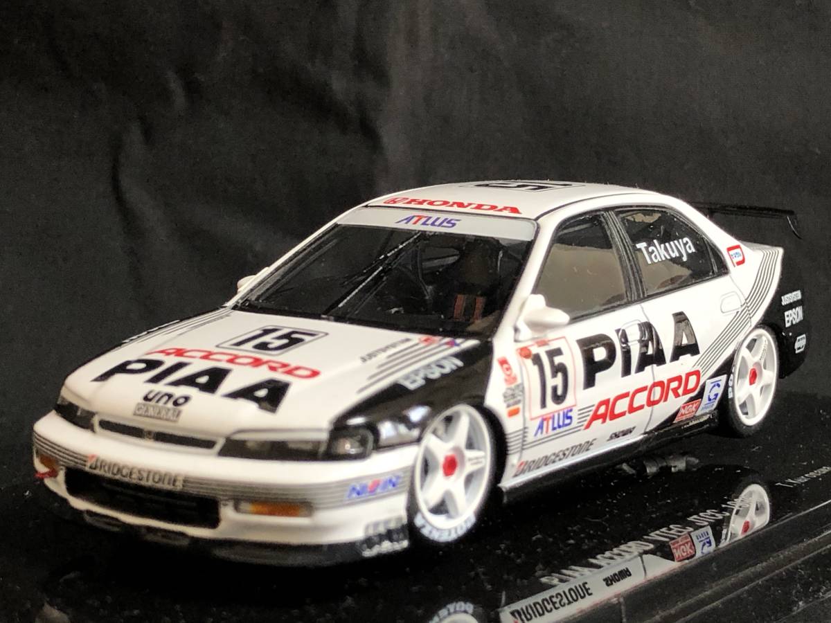 エブロ 1/43 ホンダ PIAA アコード VTEC 1996 JTCC 黒澤琢弥 エブロ 1/43 ホンダ PIAA アコード VTEC 1996 JTCC 黒澤琢弥