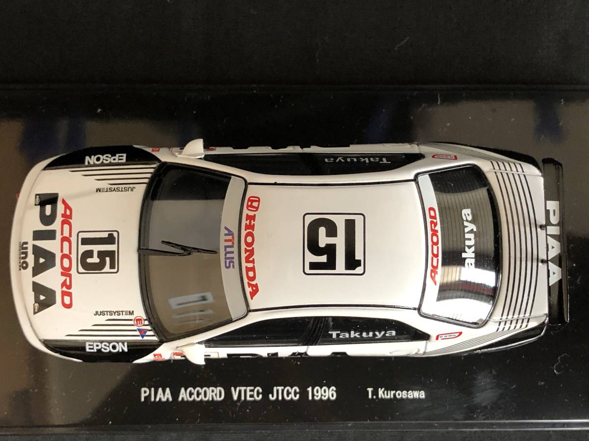 エブロ 1/43 ホンダ PIAA アコード VTEC 1996 JTCC 黒澤琢弥 エブロ 1/43 ホンダ PIAA アコード VTEC 1996 JTCC 黒澤琢弥