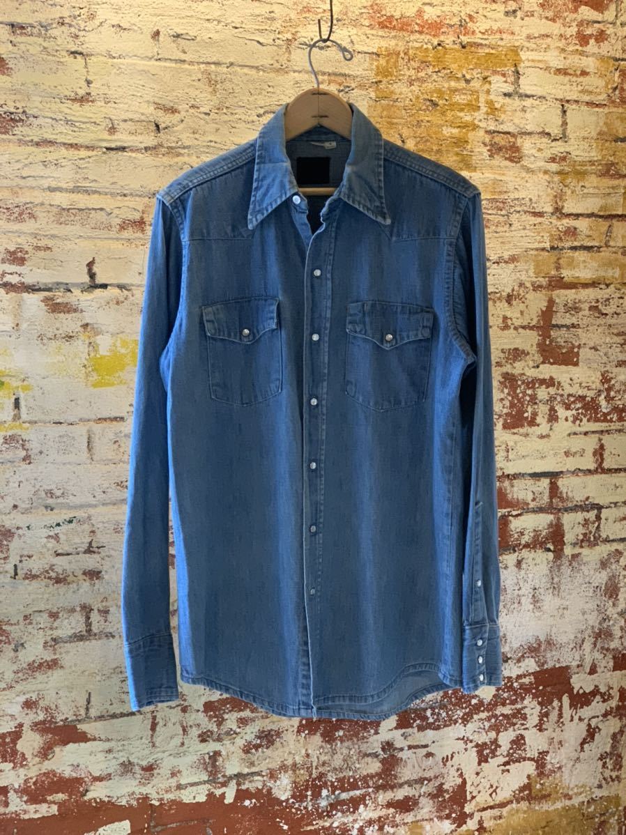 70s ROEBUCKS DENIM WESTERN SHIRT ヴィンテージ　ビンテージ デニムウエスタンシャツ デニムシャツ ウエスタンシャツ 60s アメカジ