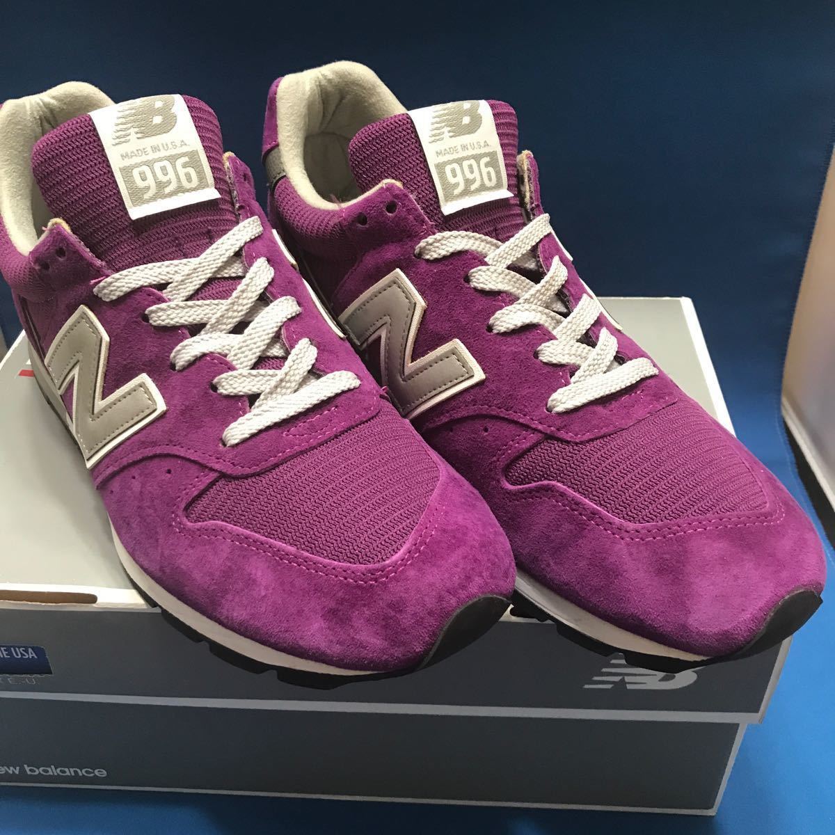 USA製 NEW BALANCE M996 28.0cm パープル ニューバランス 中古美品