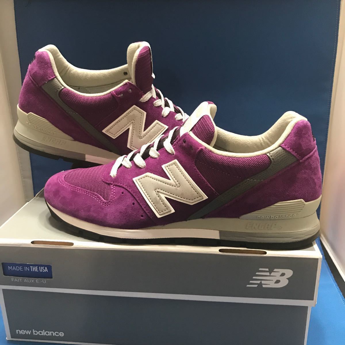 USA製 NEW BALANCE M996 28.0cm パープル ニューバランス 中古美品