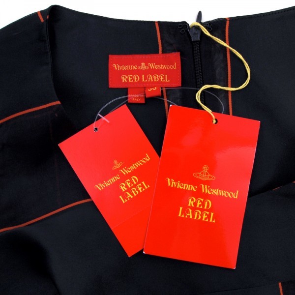  unused tag attaching VIVIENNE WESTWOOD Vivienne Westwood silk Mix dress regular price approximately 15 ten thousand * M 38