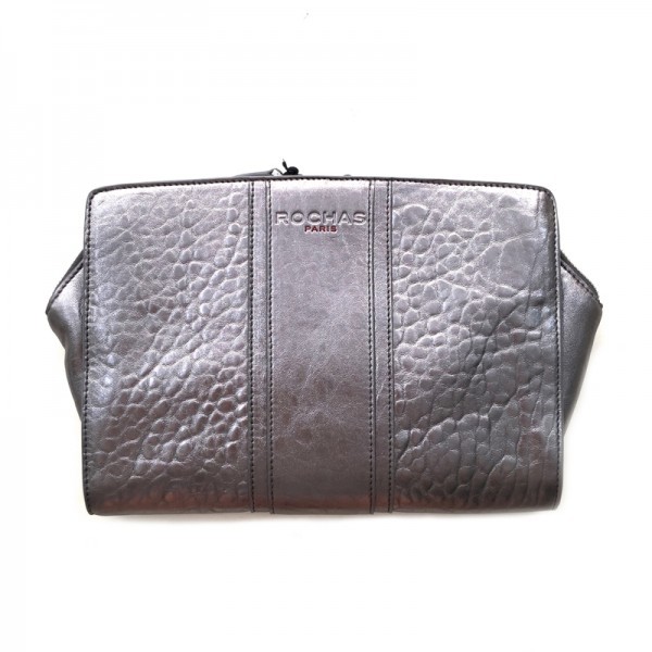  new goods unused ro car s metallic leather clutch bag pouch ROCHAS regular price 9.8 ten thousand *