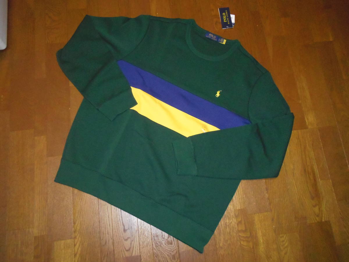 新品♪ラルフローレン≪POLO RALPH LAUREN≫クールネックトレーナー♪サイズL（USサイズ）♪18000円（税別）♪