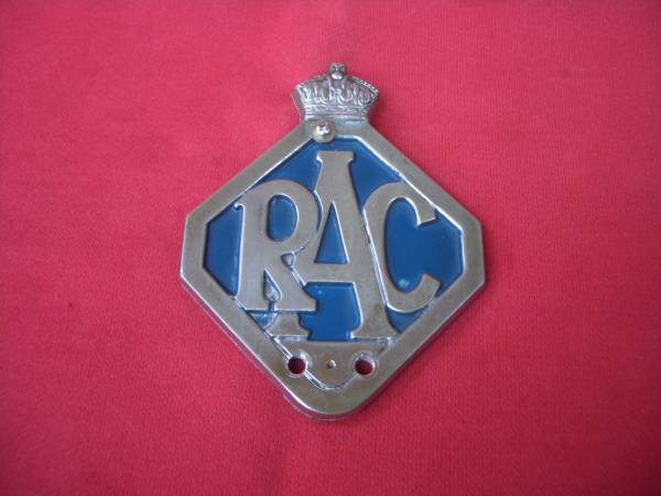RAC BMC Britain car Royal Automobile Club GRILLE BADGE 1940\'S