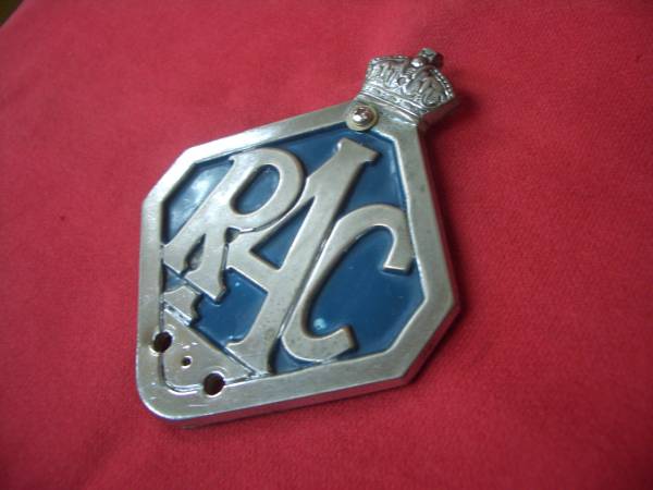 RAC BMC Britain car Royal Automobile Club GRILLE BADGE 1940\'S