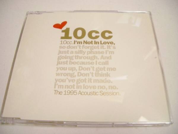 10cc 「I'm Not in Love(acoustic session '95)」UK盤_画像1