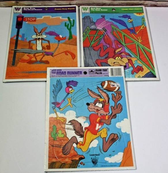  Roadrunner wai Lee coyote puzzle 1983 year new goods dead stock 