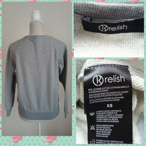 *relish* gray series * sweat * spangled britain character *XS*