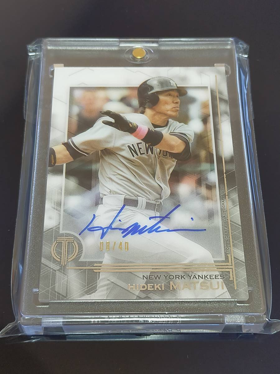 40枚限定】松井秀喜直書きサイン 2019 Topps Tribute On Card Auto