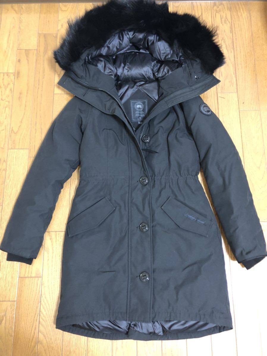 美品 レア CANADA × IENA 別注 ROSSCLAIR PARKA カナダグース ロスクレア ブラック 国内正規品 サザビーリーグ ダウン ジャケット コート