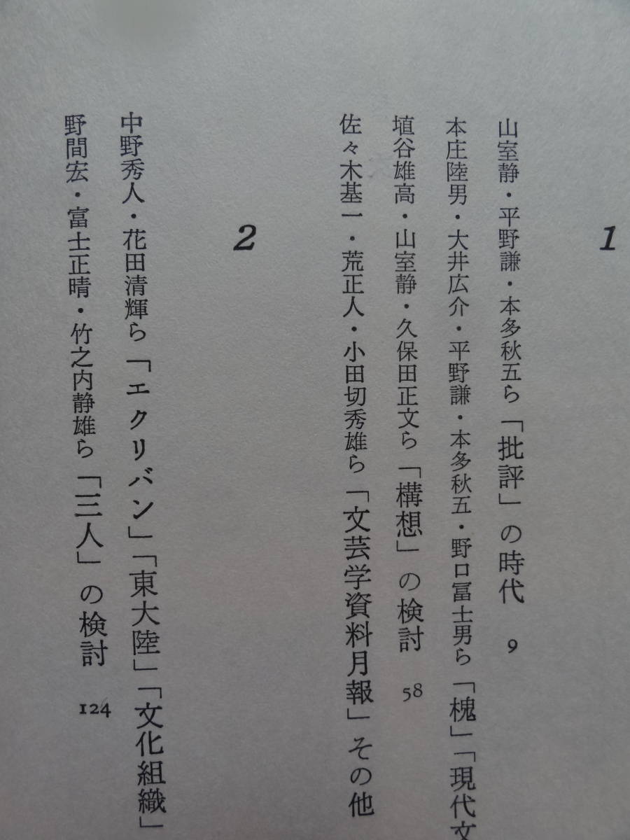 昭和文学の水脈　＜昭和10年前後の文学＞ 紅野敏郎:著 　講談社　昭和58年　渋川驍 野口冨士男　豊田三郎　平野謙　本多秋五　荒正人ほか_画像5