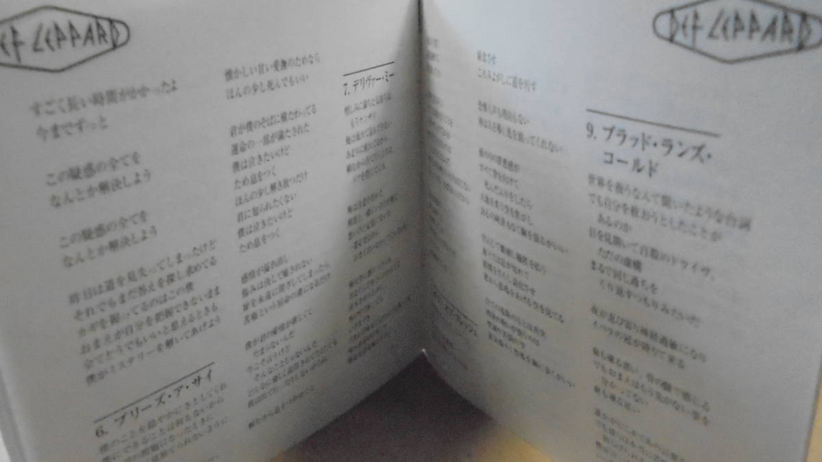 CD★デフ・レパード★1996年の６枚目★Def Leppard / Slang★国内盤★4枚同梱発送可能_画像6