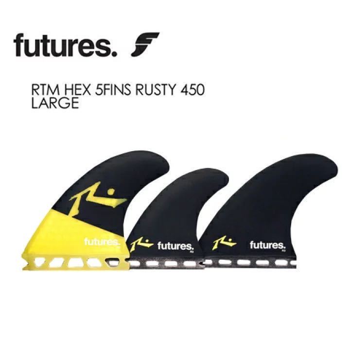 futures ラスティ r3 RTM HEX 5 フィン セット L クアッド & トライ