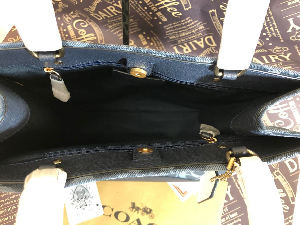 COACH コーチ デニム シグネチャー トートバッグ | contifarma.pe